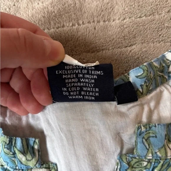 Floral Tiered Long-Sleeve Maxi Dress - Blue Green Floral - Picture 4 of 4